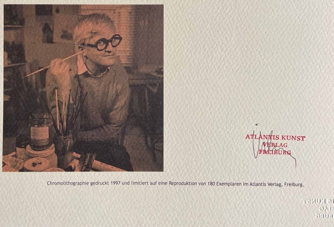 Numbered David Hockney Lithograph - 10