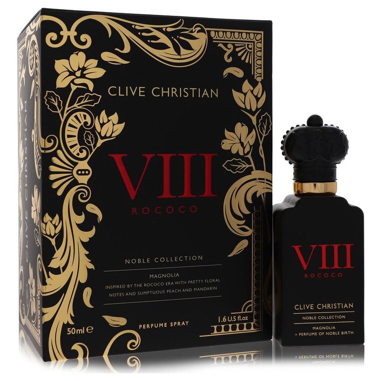 Clive Christian VIII Rococo Magnolia Perfume Spray: Clive Christian VIII Rococo Magnolia Perfume Spray Experience the essence of luxury with Clive Christian VIII Rococo Magnolia, a sumptuous perfume spray that embodies the opulence and sophistication
