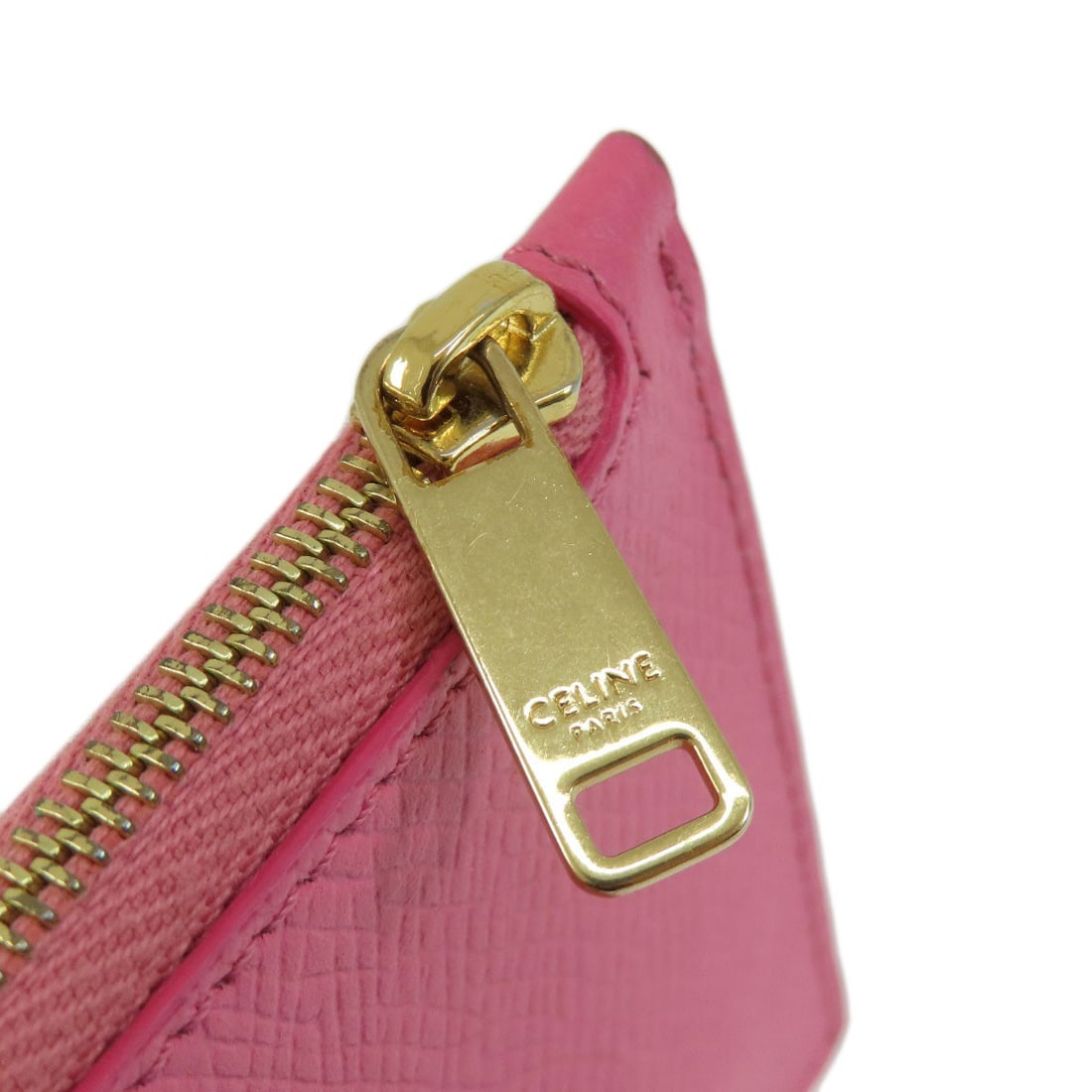 Celine Logo Leather Card Case - 17