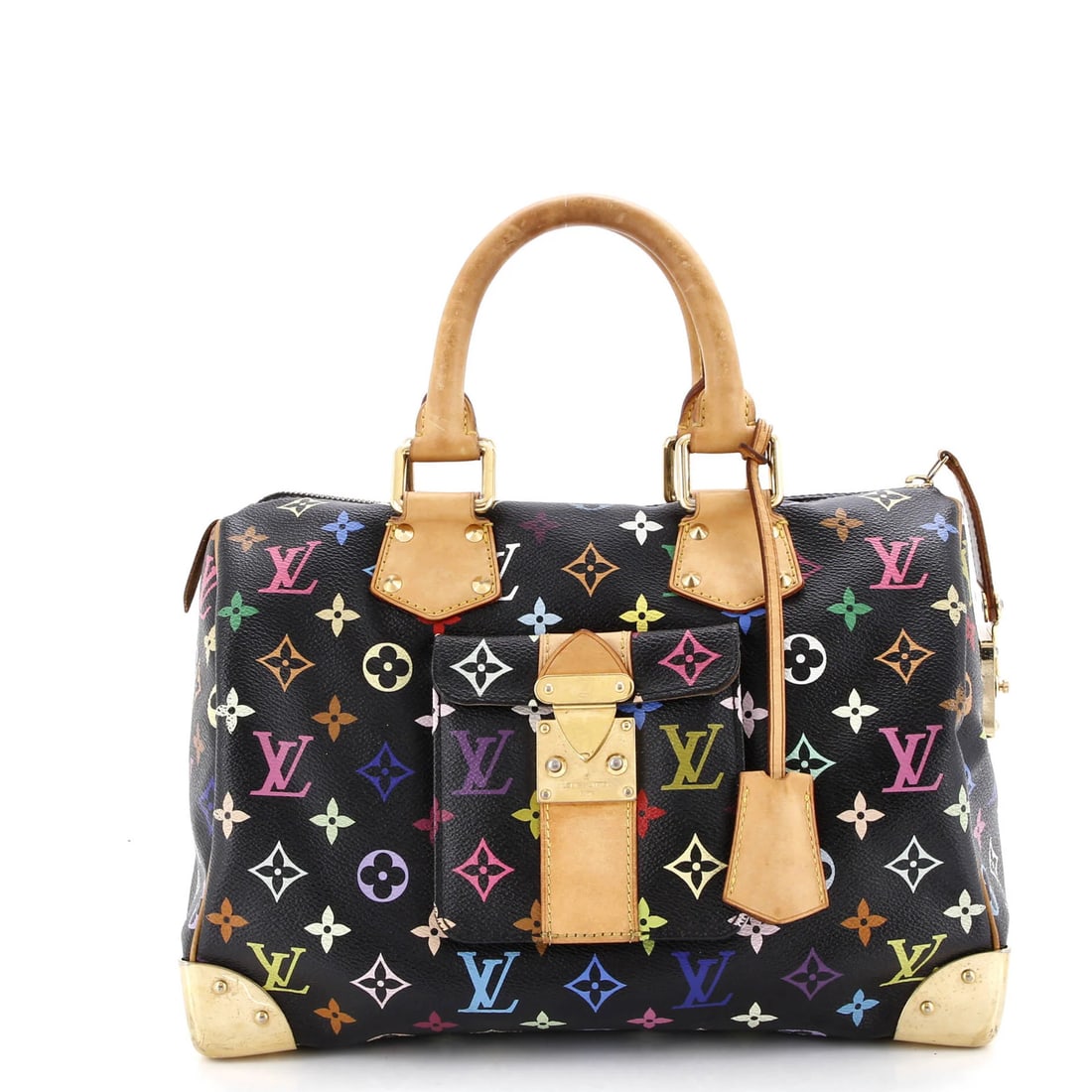 Louis Vuitton Speedy 30 Monogram Multicolor: Louis Vuitton Speedy 30 Monogram Multicolor The iconic Louis Vuitton Speedy 30 Monogram Multicolor is a stylish and versatile satchel that combines classic design with modern flair. With its vibrant