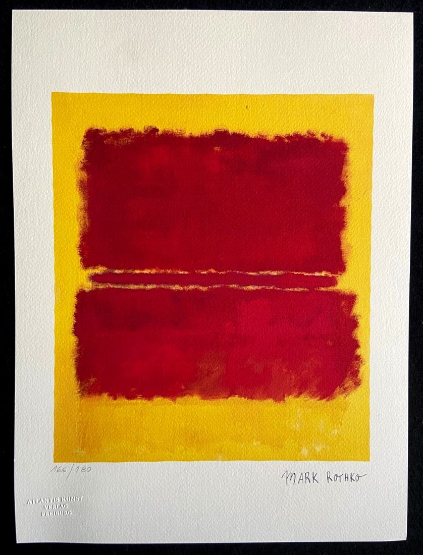 Stamp Mark Rothko Lithograph Op Numbered - 2