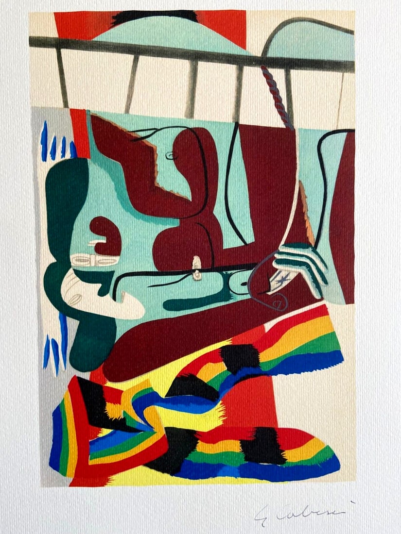 Signature Le Corbusier Lithograph 1969 Mourlot Numbered (1 of 8)