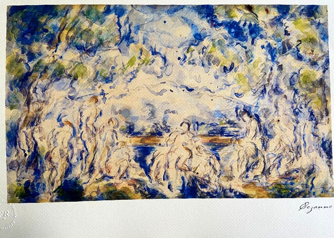 Lithograph Paul Czanne Bathers - 2