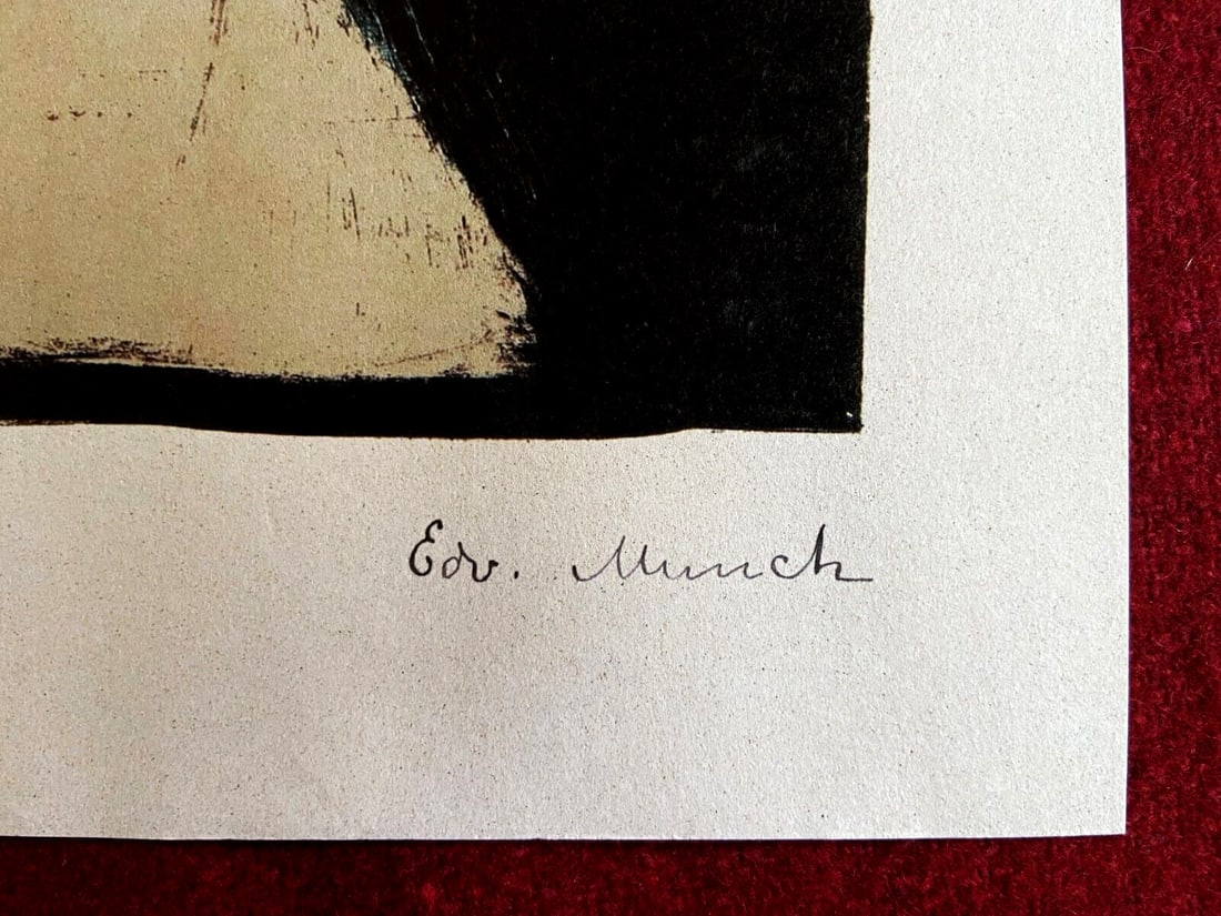 Published Edvard Munch Lithograph Op Numbered - 6