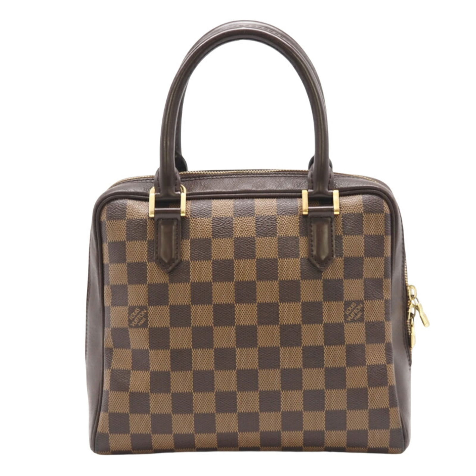 Louis Vuitton Coated Canvas Handbag: Louis Vuitton Coated Canvas Handbag A timeless piece from the iconic Louis Vuitton brand, this coated canvas handbag boasts classic Damier Canvas design in rich brown tones. With its durable and