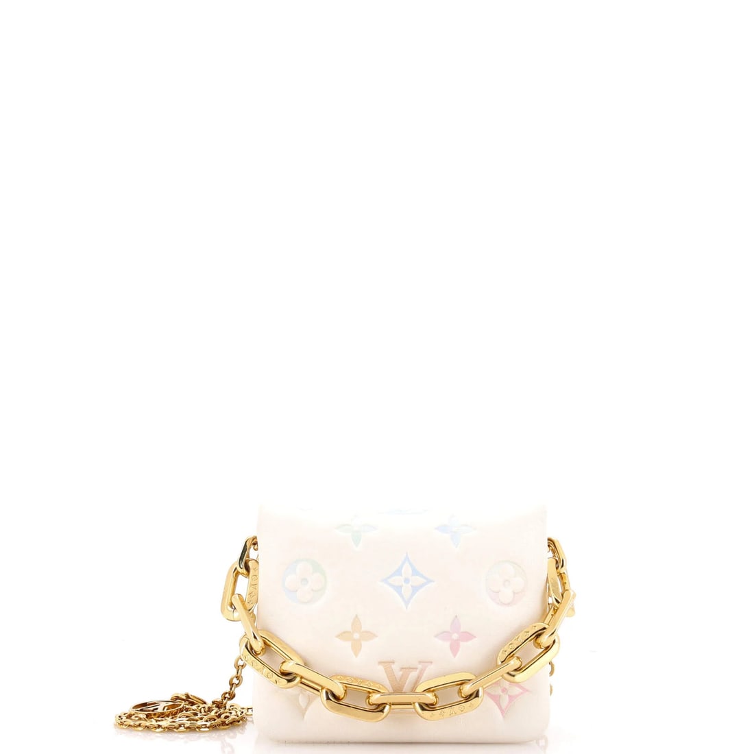 Louis Vuitton Monogram Embossed Lambskin Beltbag in Milky Way: Louis Vuitton Monogram Embossed Lambskin Beltbag in Milky Way Elevate your style with the iconic Louis Vuitton Monogram Embossed Lambskin Beltbag in Milky Way, boasting a sleek white exterior and