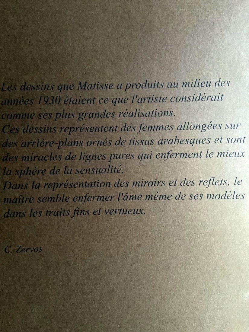 Numbered Henri Matisse Lithograph - 9