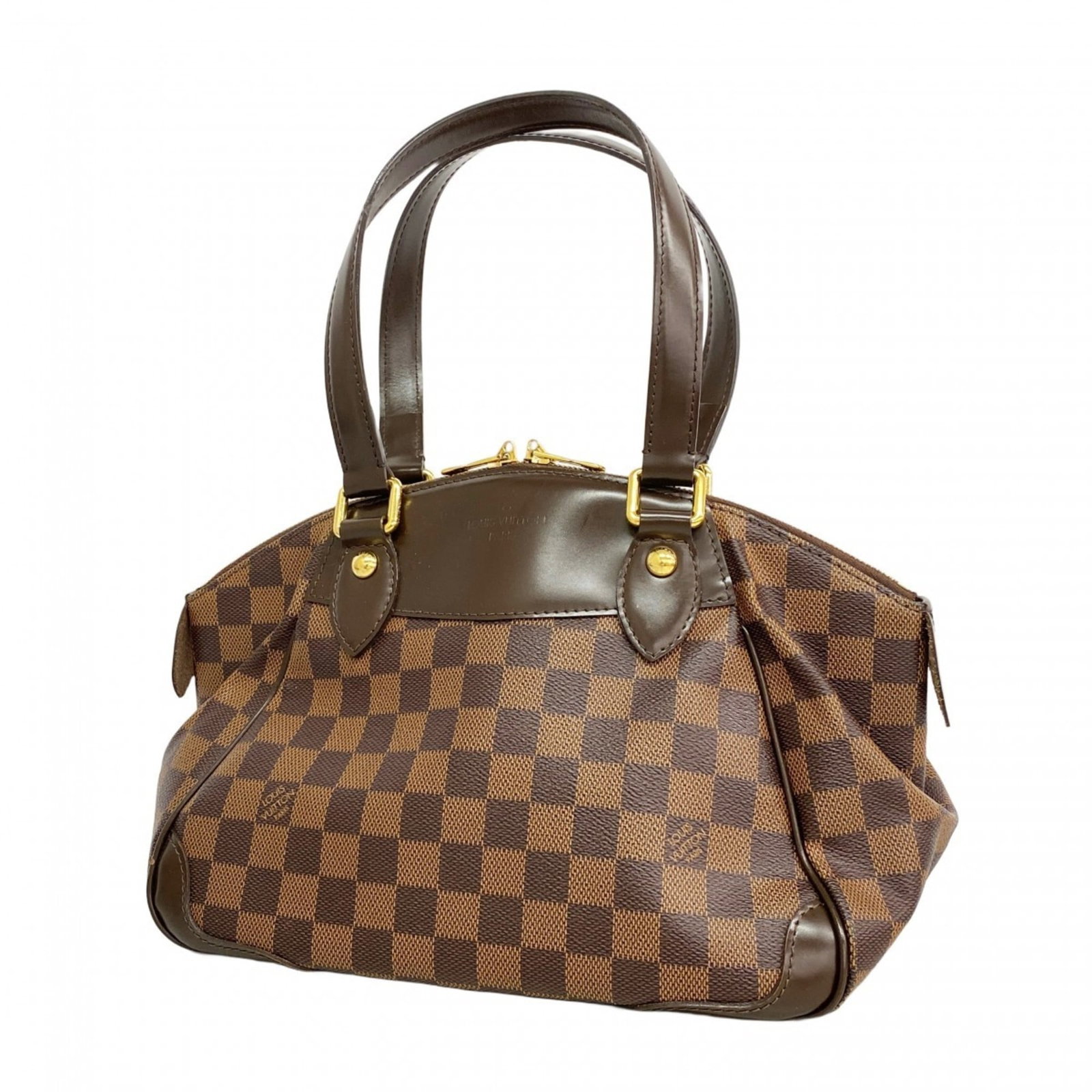 Handbag Louis Vuitton: Handbag Louis Vuitton A stunning pre-owned Louis Vuitton handbag, boasting the iconic Ebene monogram pattern, adds a touch of timeless elegance to any outfit. With its spacious interior and classic de