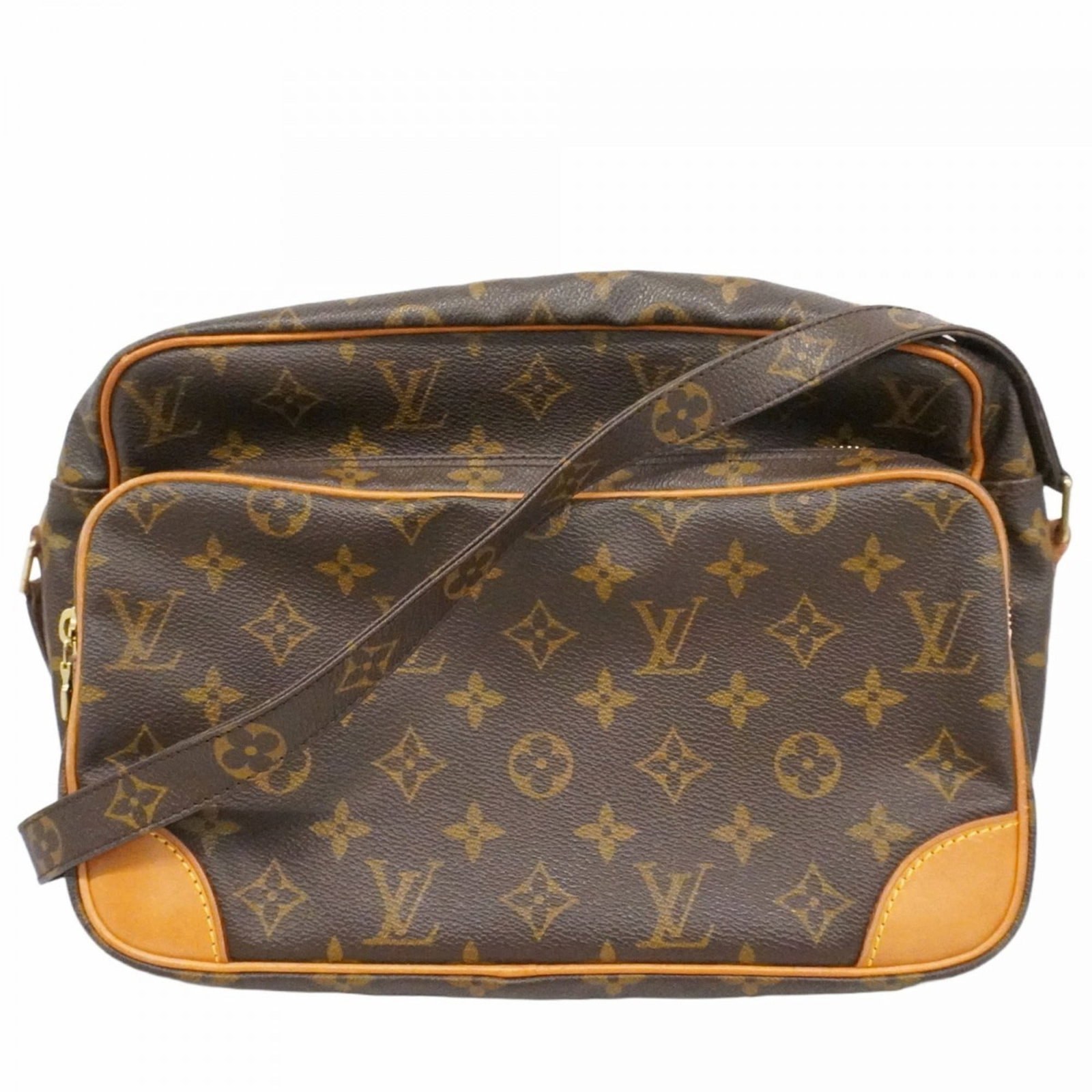 Bag Louis Vuitton Shoulder: Bag Louis Vuitton Shoulder A stylish and timeless piece, this pre-owned Louis Vuitton shoulder bag boasts a rich brown hue that adds warmth to any outfit. With its classic design and spacious