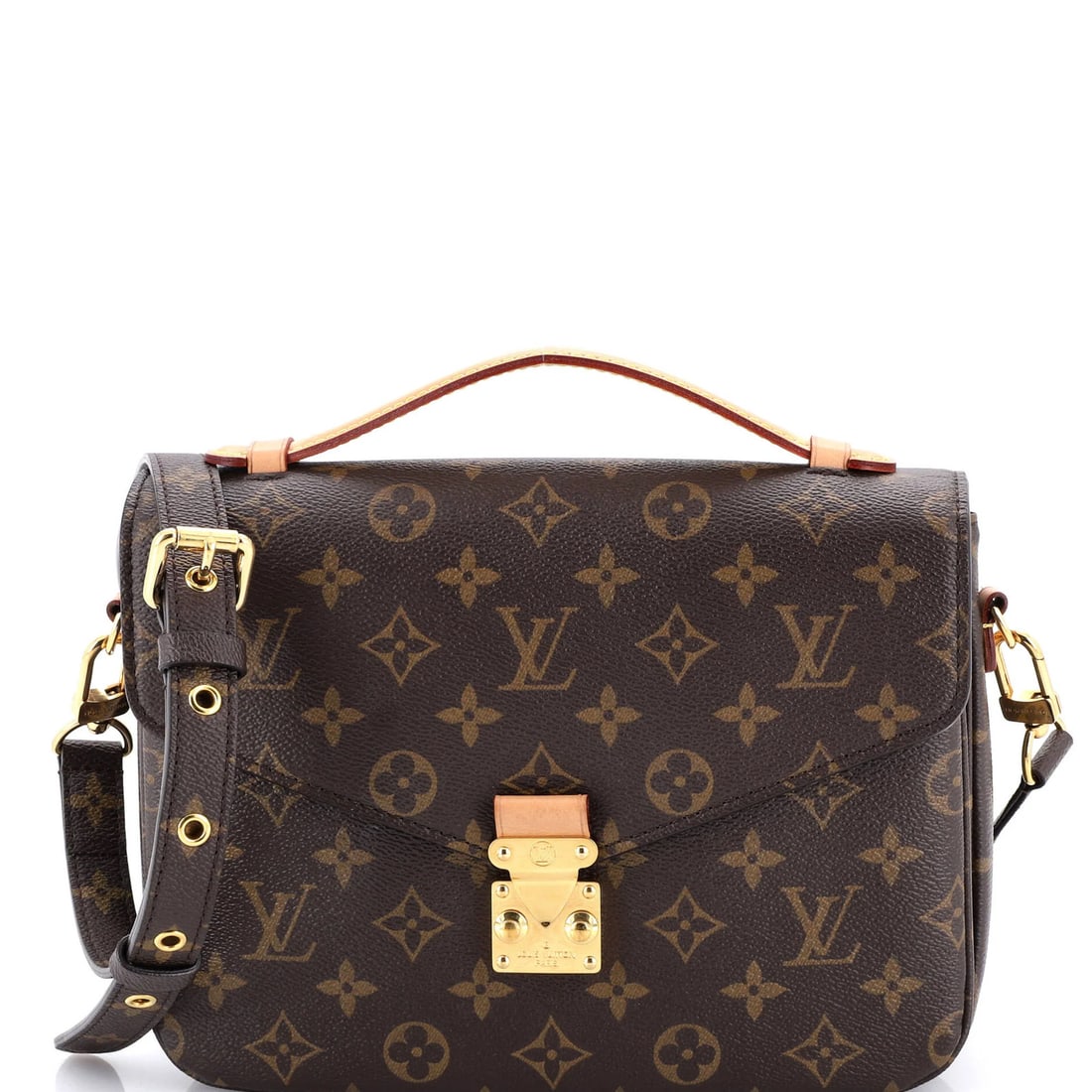 Canvas Louis Vuitton Pochette Metis Monogram: Canvas Louis Vuitton Pochette Metis Monogram A rare and stylish find for the Louis Vuitton enthusiast, this Pochette Metis Monogram canvas messenger bag boasts the iconic LV monogram pattern in rich