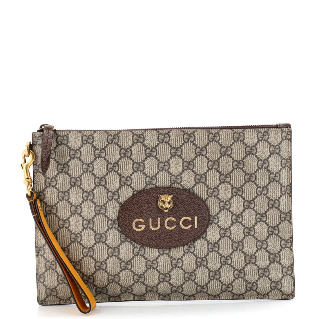 Gucci Neo Vintage Wristlet Pouch in GG Coated Canvas (1 of 6)