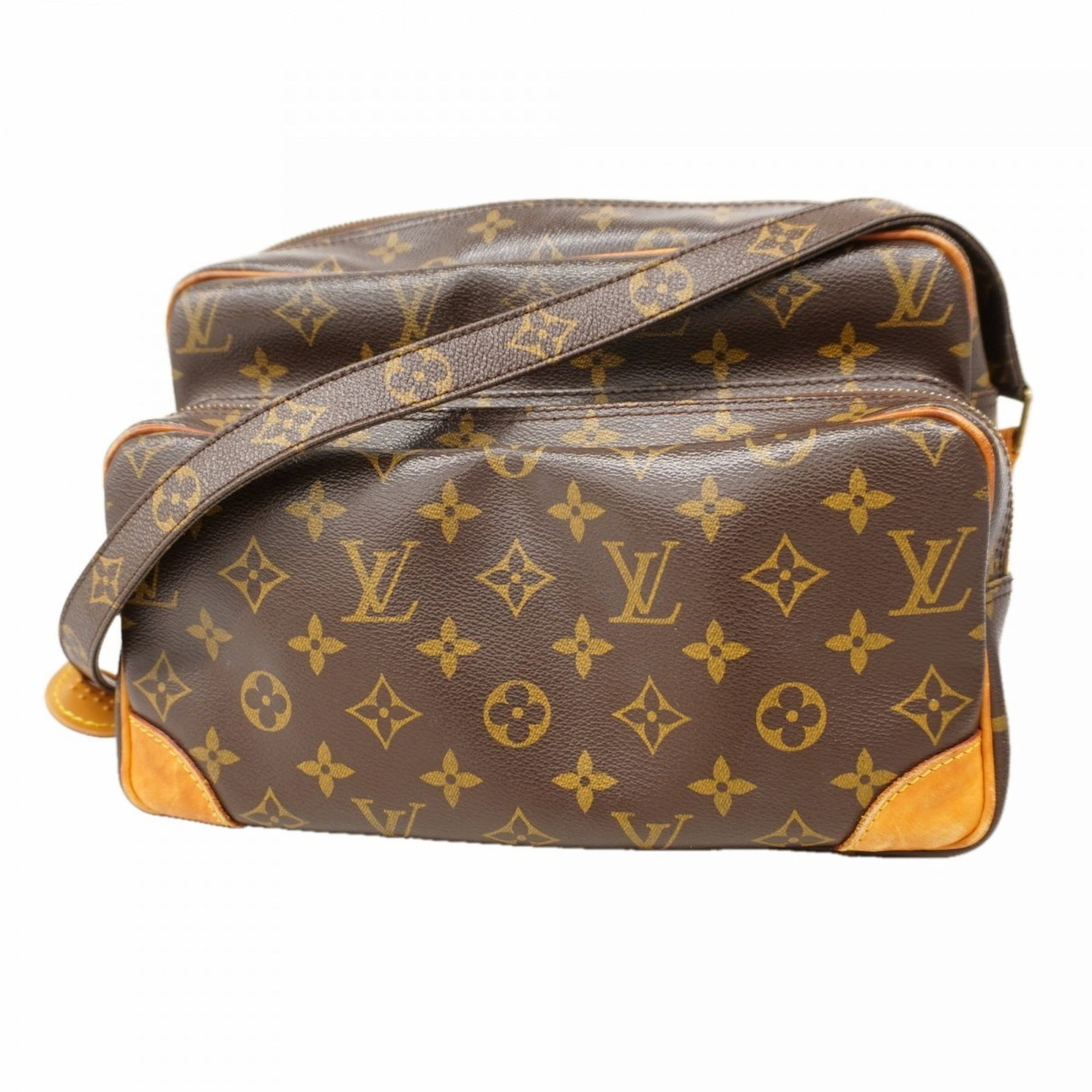 Bag Louis Vuitton Shoulder: Bag Louis Vuitton Shoulder A timeless and stylish addition to any woman's wardrobe, this pre-owned Louis Vuitton shoulder bag boasts the iconic monogram pattern in rich brown leather. With its