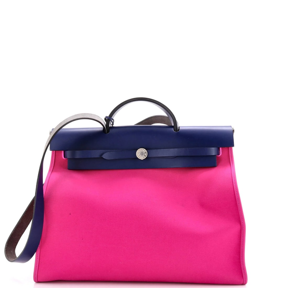 39 Hermes Herbag Zip Leather and Toile: 39 Hermes Herbag Zip Leather and Toile A stunning Herm?s Birkin 39 in pink leather, complete with the iconic zip closure and signature toile de Jouy pattern, is up for grabs. This timeless top handle