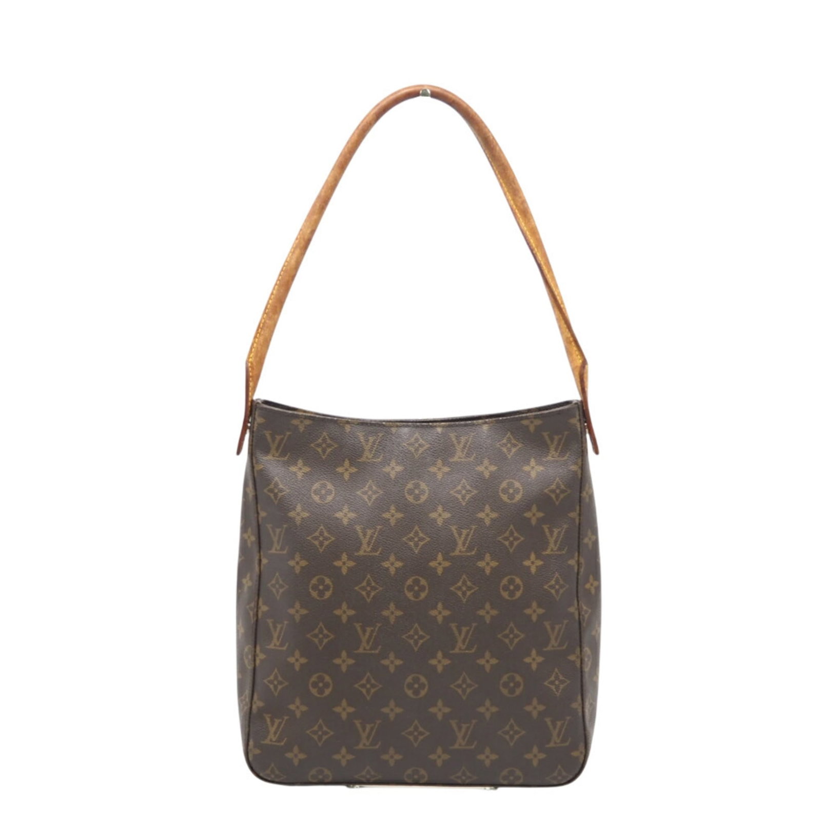 Louis Vuitton Monogram Handbag: Louis Vuitton Monogram Handbag Own a timeless piece of luxury with this pre-loved Louis Vuitton Monogram Handbag, boasting the iconic brown monogram pattern and classic design that exudes sophisticati