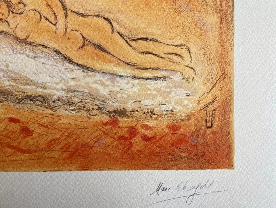 op - Marc-Chagall Lithograph -made - 9
