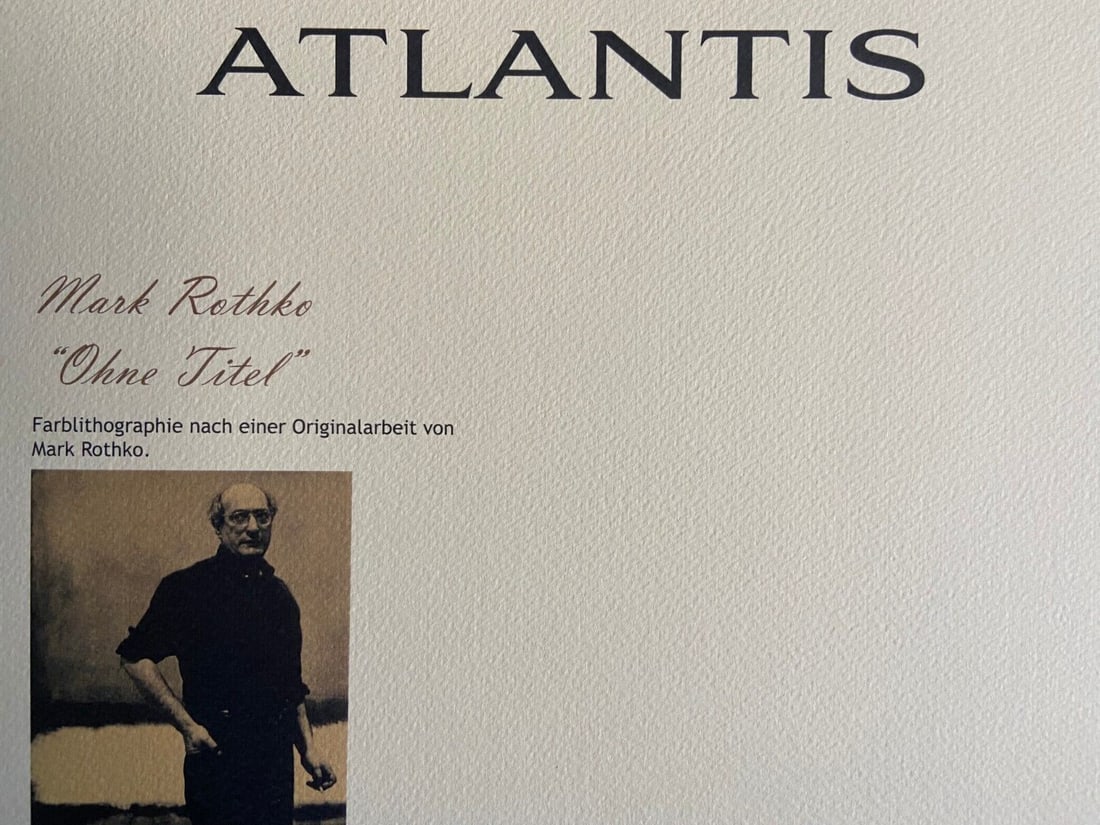 Mark Rothko Lithograph # - 9