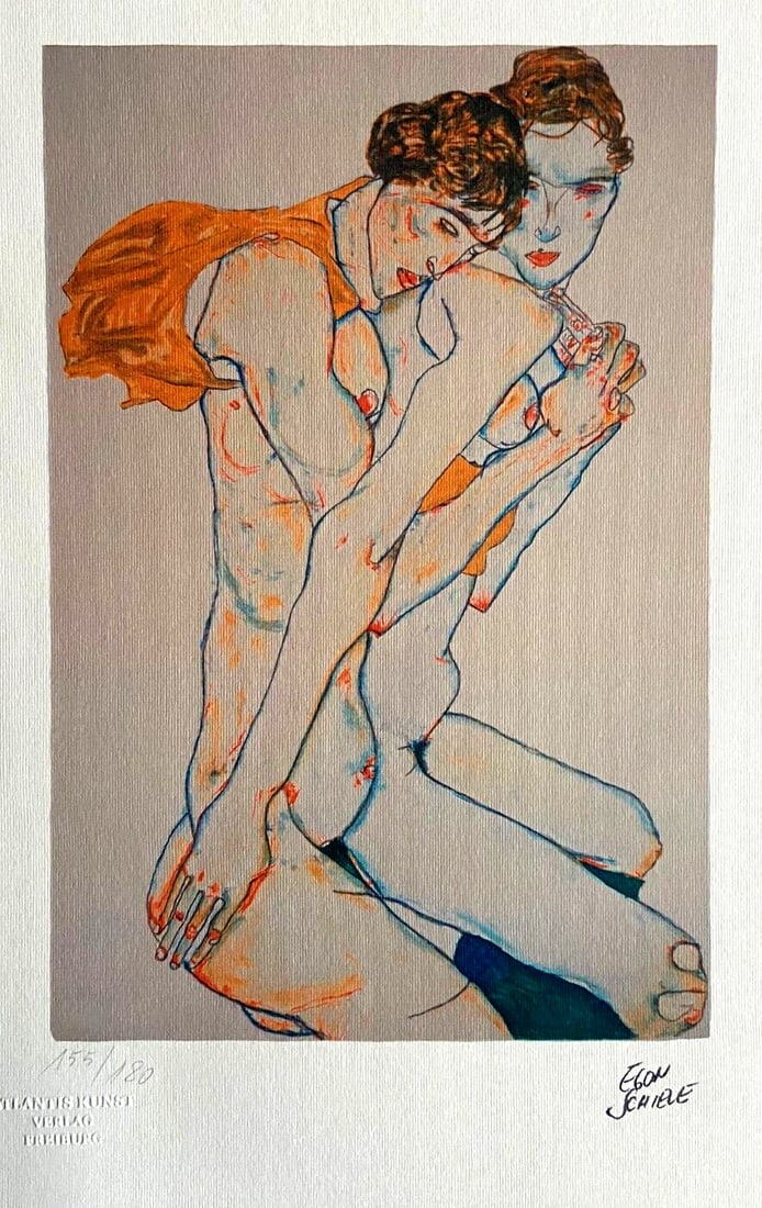 Numbered Egon Schiele Lithograph - 2