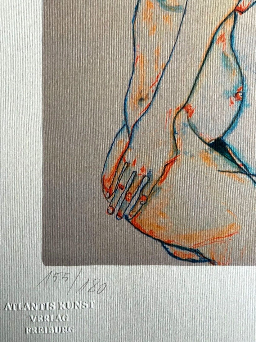 Numbered Egon Schiele Lithograph - 6