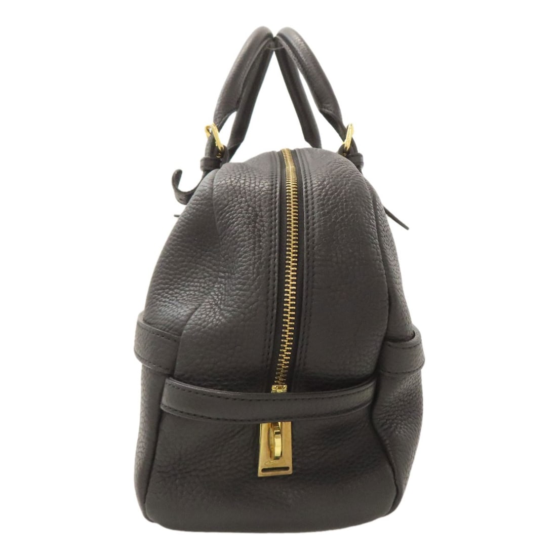 Boston Leather Bag with ADMJ Logo - 3