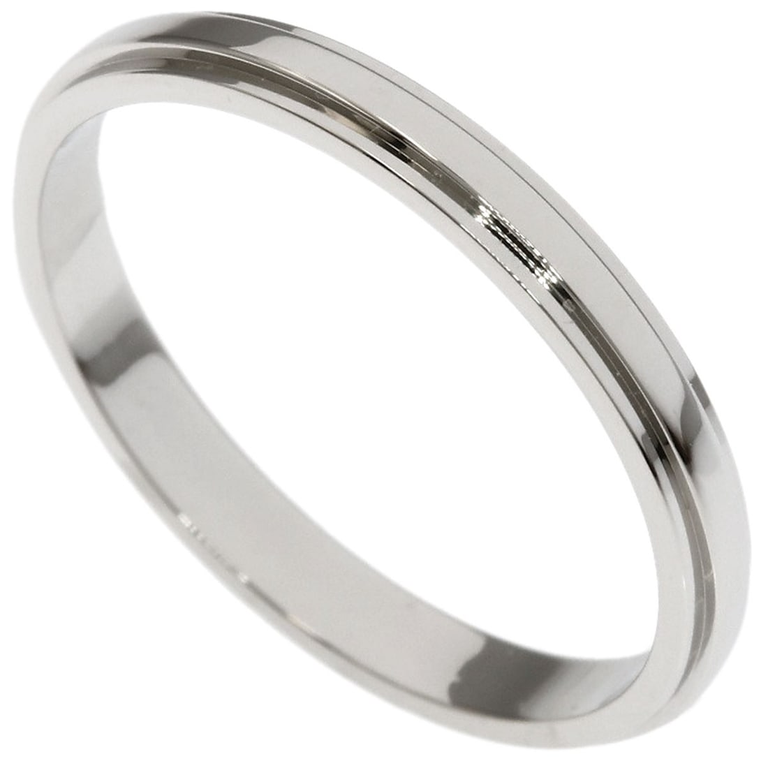CARTIER Amour #55 Platinum Ring: CARTIER Amour #55 Platinum Ring A sleek and sophisticated platinum ring from the renowned French luxury brand CARTIER, the Amour #55 is a masterclass in understated elegance. With its PT950 metal