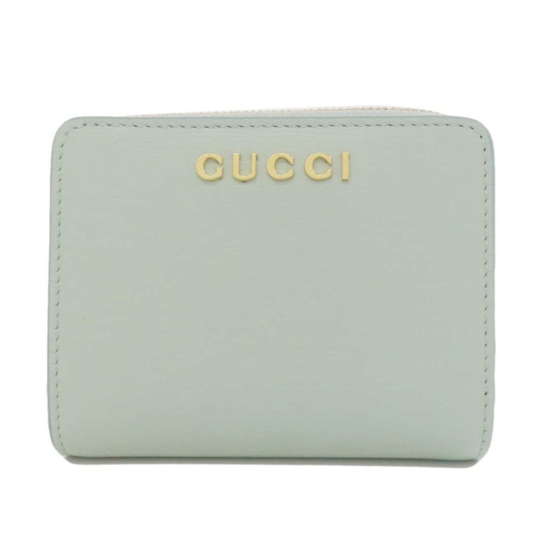 GUCCI 772639 Script Mini Wallet Bifold with Coin Pocket Calf: GUCCI 772639 Script Mini Wallet Bifold with Coin Pocket Calf Elevate your everyday style with the iconic GUCCI 772639 Script Mini Wallet Bifold, boasting a sleek calf leather exterior in light blue