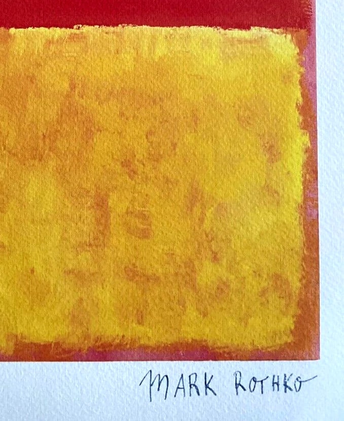 Numbered Mark Rothko Lithograph Op And - 6