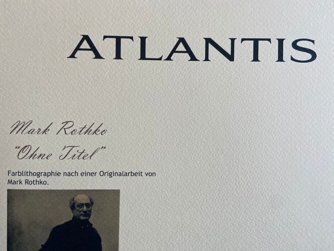 Numbered Mark Rothko Lithograph Op And - 8