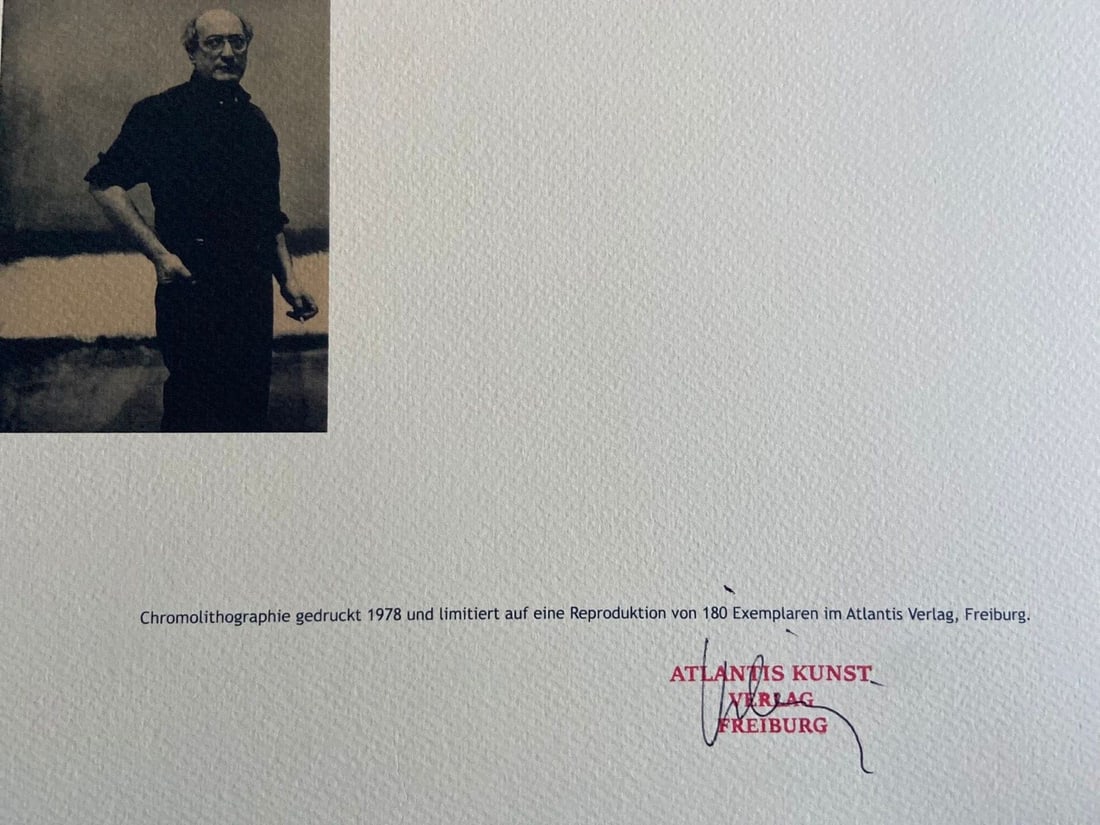 Numbered Mark Rothko Lithograph Op And - 9