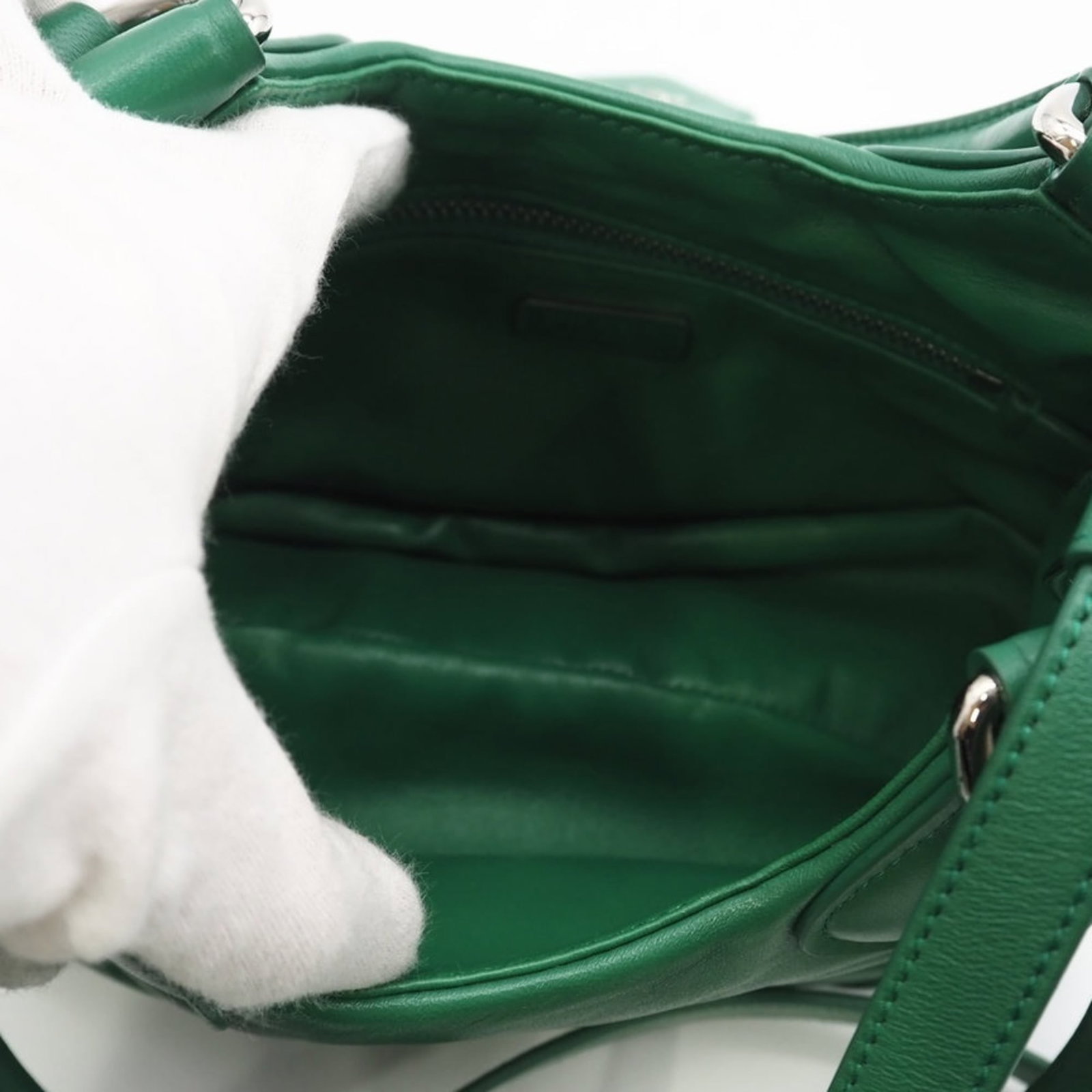 Prada Leather Shoulder Bag - 11