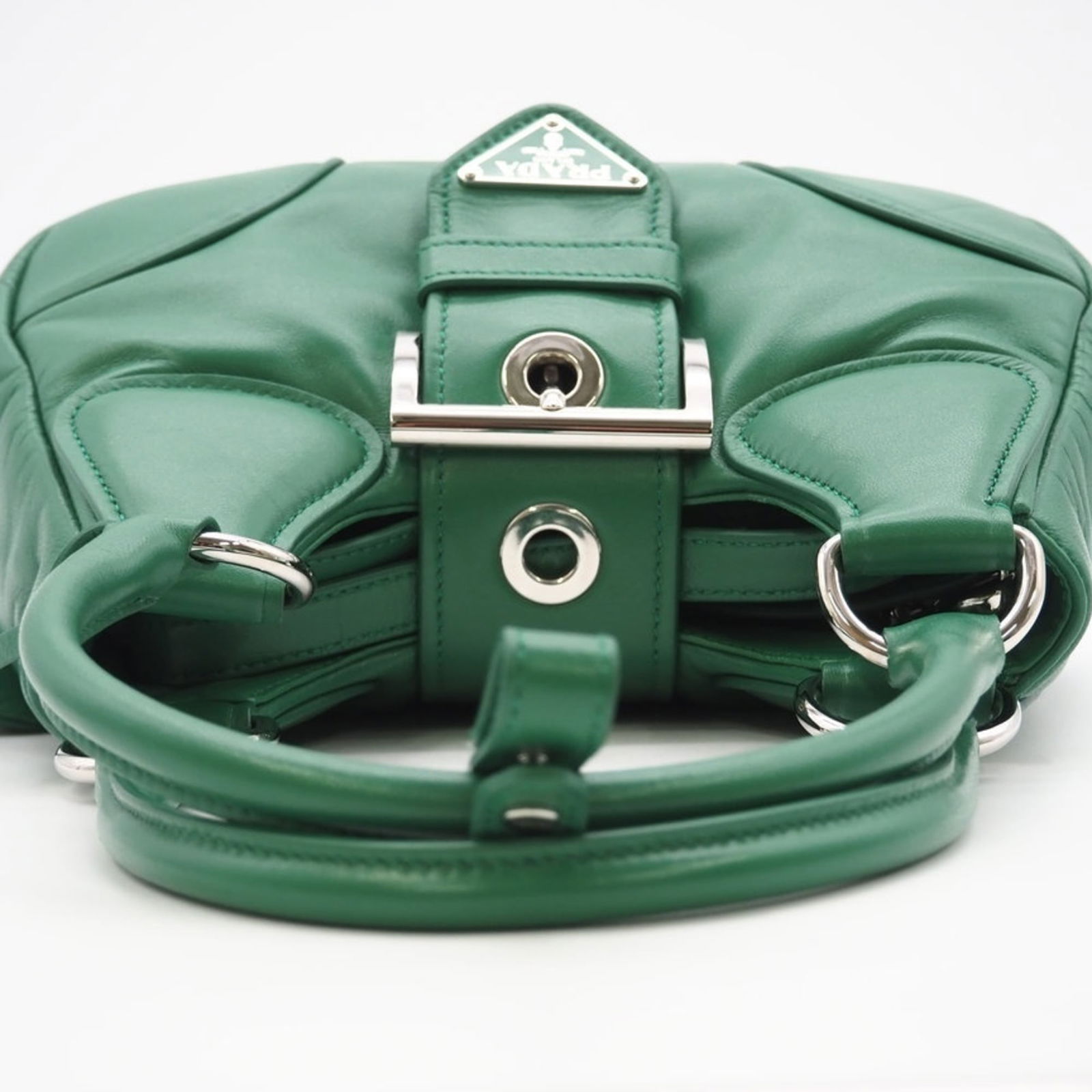 Prada Leather Shoulder Bag - 7
