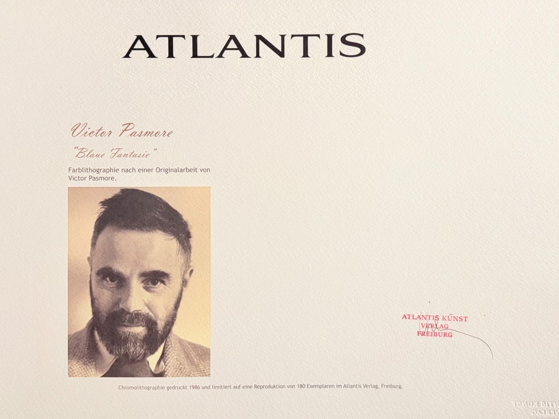 Numbered Victor Pasmore Lithograph - 8