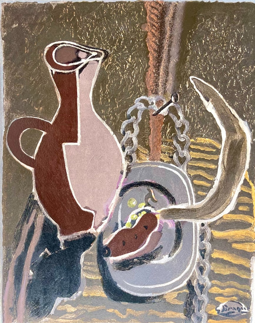 Une Aventure Mthodique - Georges Braque - Le pot et la faucille: Une Aventure Mthodique - Georges Braque - Le pot et la faucille A rare opportunity to own a piece of modern art history, this unsigned lithograph by Georges Braque is part of the esteemed folio "Une