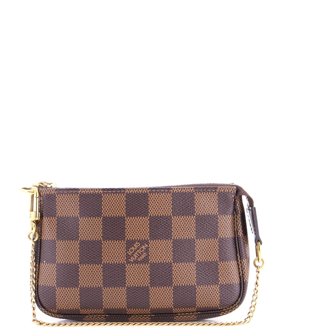 Mini Louis Vuitton Pochette Accessoires Damier: Mini Louis Vuitton Pochette Accessoires Damier A miniature masterpiece, the Louis Vuitton Pochette Accessoires Damier Mini is a chic and compact clutch that exudes timeless elegance. With its iconic