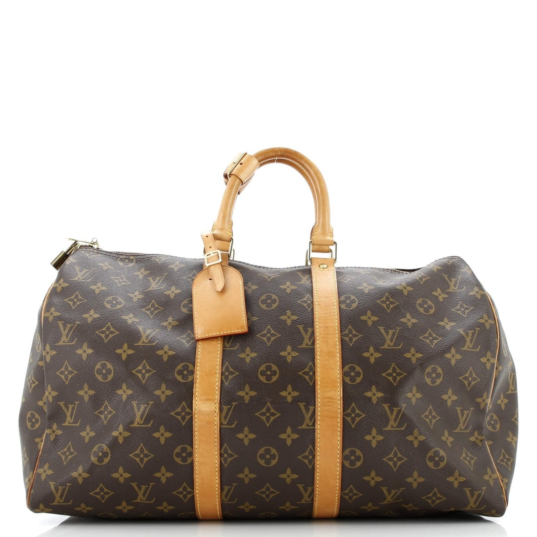 Louis Vuitton Keepall Bag - Monogram Canvas 45: Louis Vuitton Keepall Bag - Monogram Canvas 45 A timeless and iconic piece, the Louis Vuitton Keepall Bag in Monogram Canvas 45 is a stylish and practical choice for any fashion enthusiast. With its