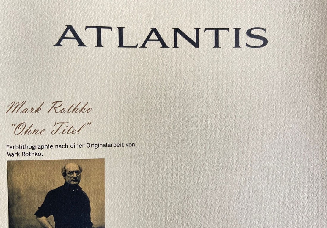 Mark Rothko Lithograph #Op - 8