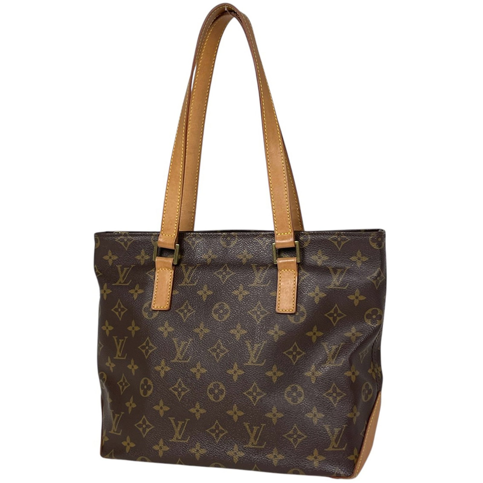 Louis Vuitton Monogram Tote Bag: Louis Vuitton Monogram Tote Bag A timeless and iconic piece, this Louis Vuitton Monogram Tote Bag exudes classic elegance with its signature brown monogram pattern and structured design. Durable and v