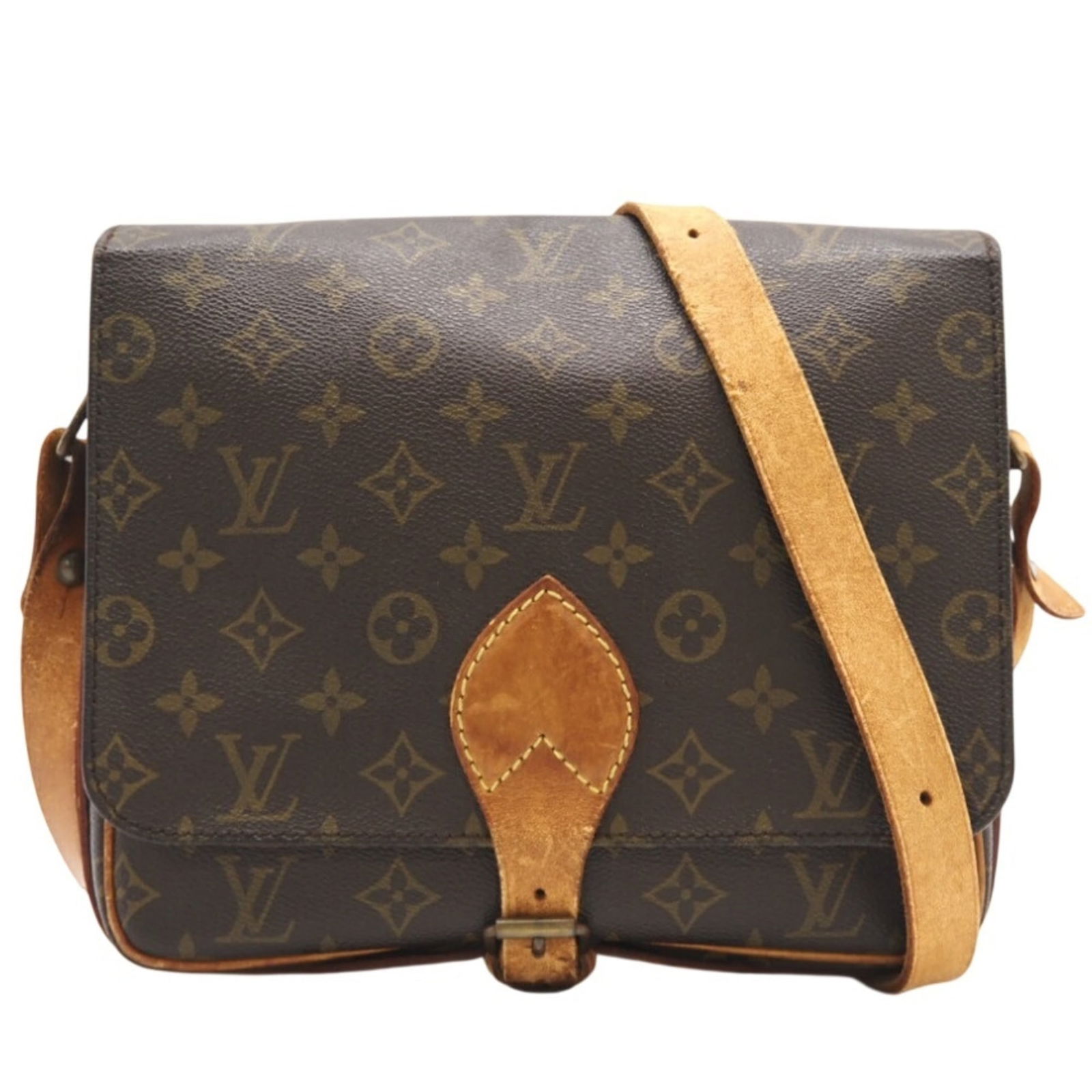 Louis Vuitton Coated Canvas Shoulder Bag: Louis Vuitton Coated Canvas Shoulder Bag A timeless classic, this Louis Vuitton Coated Canvas Shoulder Bag is a staple for any fashion-conscious individual. With its iconic monogram pattern and