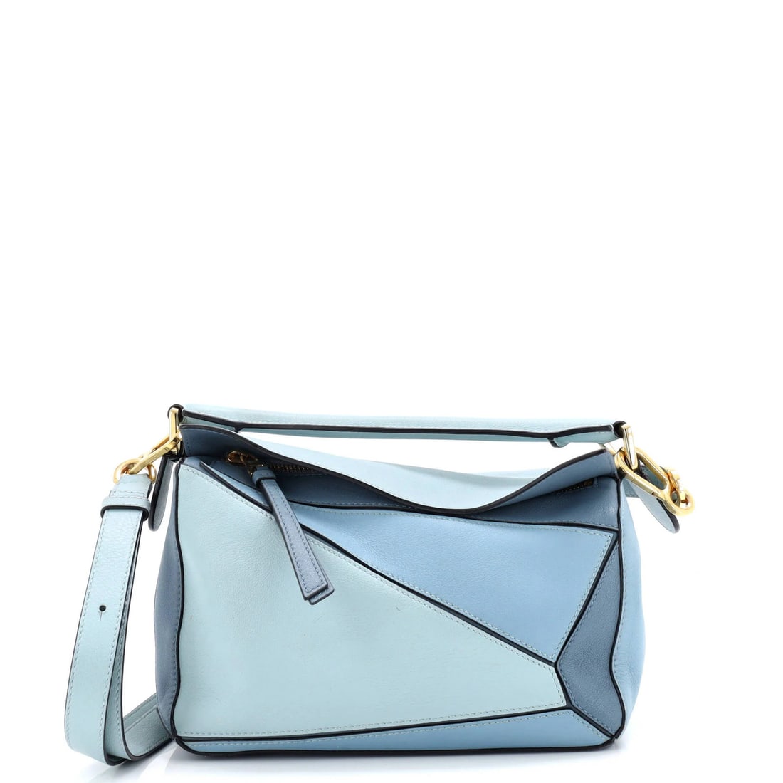 Loewe Small Leather Puzzle Bag: Loewe Small Leather Puzzle Bag The Loewe Small Leather Puzzle Bag is a stylish and versatile accessory that combines sleek design with practicality. With its spacious interior, adjustable gold hardwar