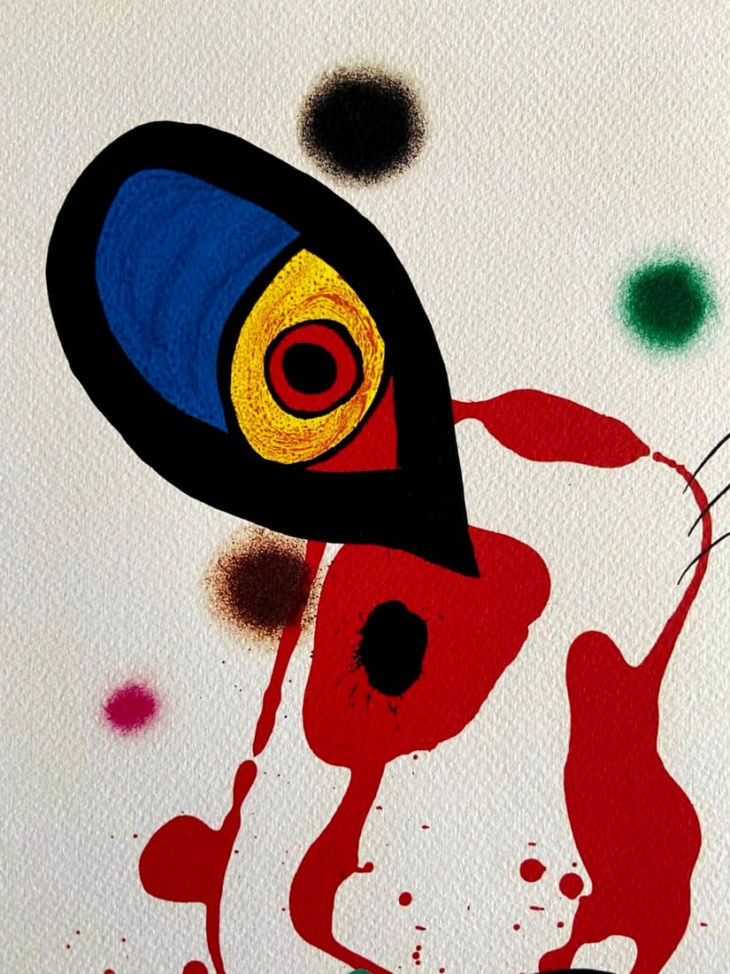 Numbered Joan Mir Lithograph Op - 3