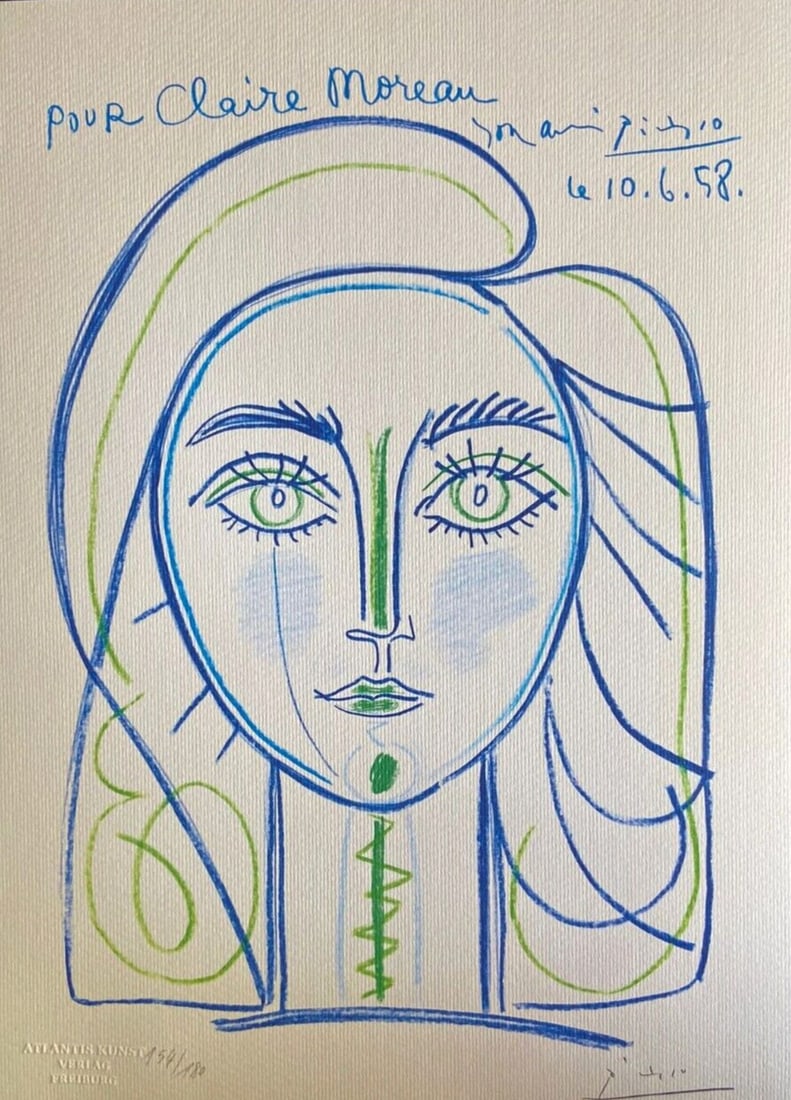 Numbered Pablo Picasso Lithograph: Numbered Pablo Picasso Lithograph A rare opportunity to own a piece of art history, this numbered Pablo Picasso lithograph is a stunning example of the artist's unique style. Printed in 1978 by