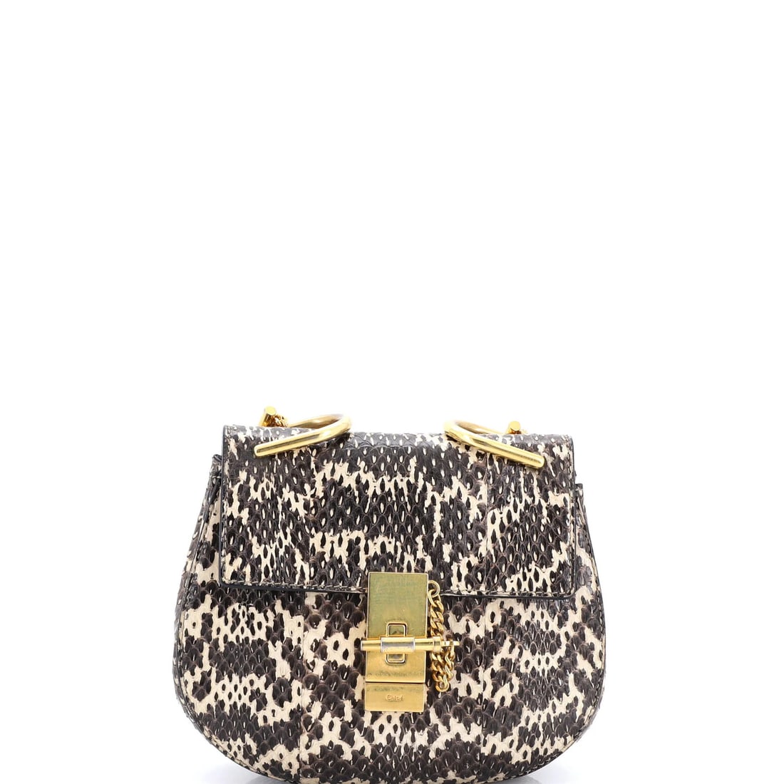 Chloe Drew Mini Python Crossbody Bag - 2