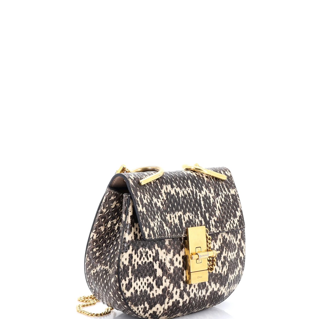 Chloe Drew Mini Python Crossbody Bag - 3