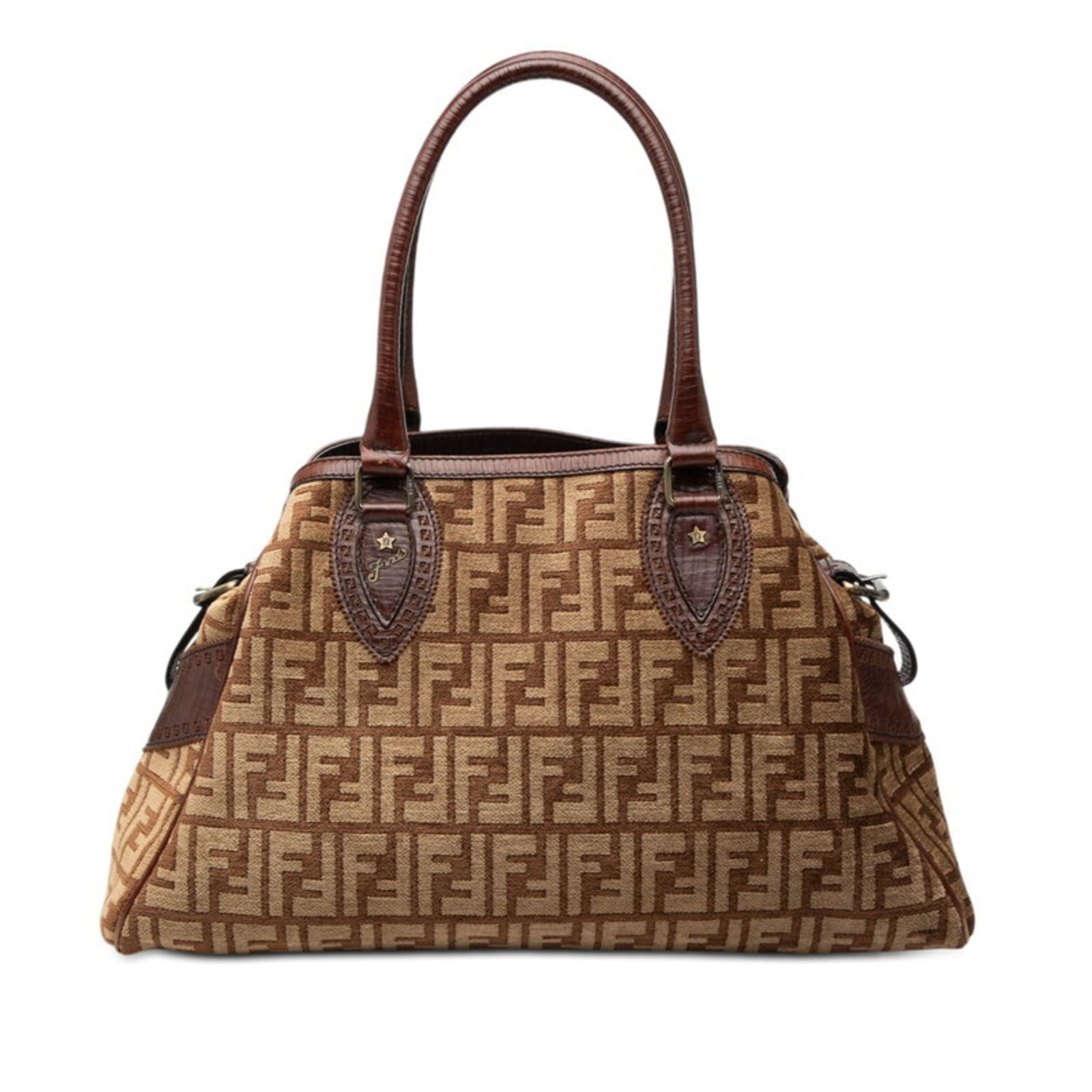 Tote Bag Leather - Fendi Handbag: Tote Bag Leather - Fendi Handbag Elevate your daily style with this luxurious Fendi tote bag, crafted from rich brown leather and adorned with velour details. With its classic design and spacious inte