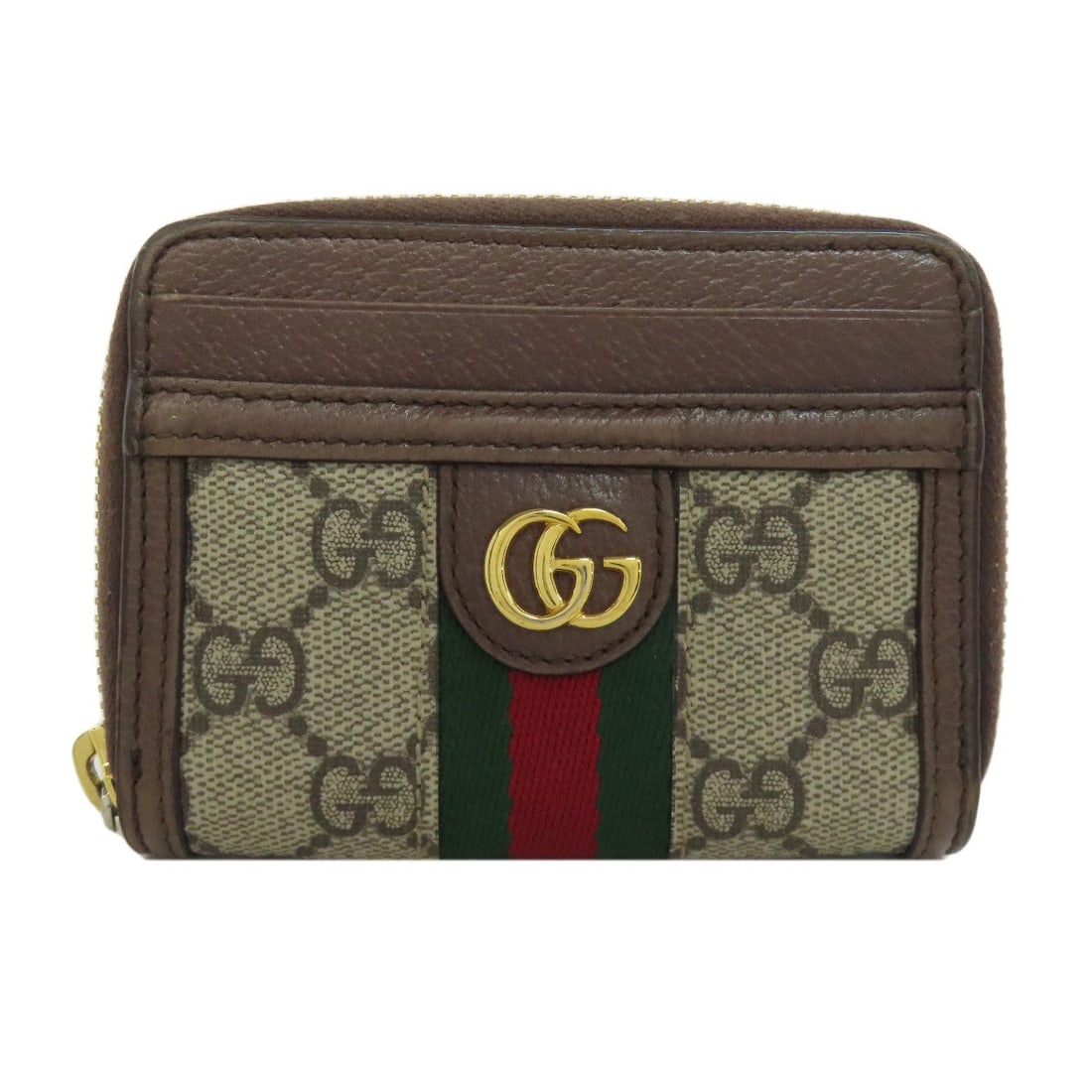 Gucci GG Double G Card Case in Leather and PVC: Gucci GG Double G Card Case in Leather and PVC Elevate your everyday with the iconic Gucci GG Double G Card Case, crafted from rich brown leather and durable PVC for a luxurious touch. This stylish