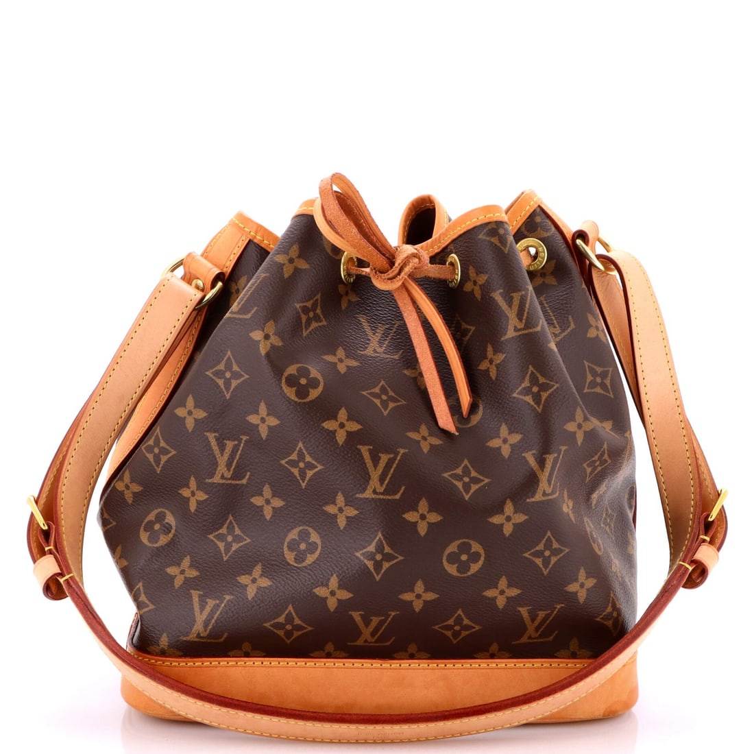 Louis Vuitton Petit Noe NM Monogram Canvas Handbag: Louis Vuitton Petit Noe NM Monogram Canvas Handbag A rare find for the Louis Vuitton enthusiast, this Petit Noe NM Monogram Canvas Handbag boasts the iconic brand's signature brown monogram canvas