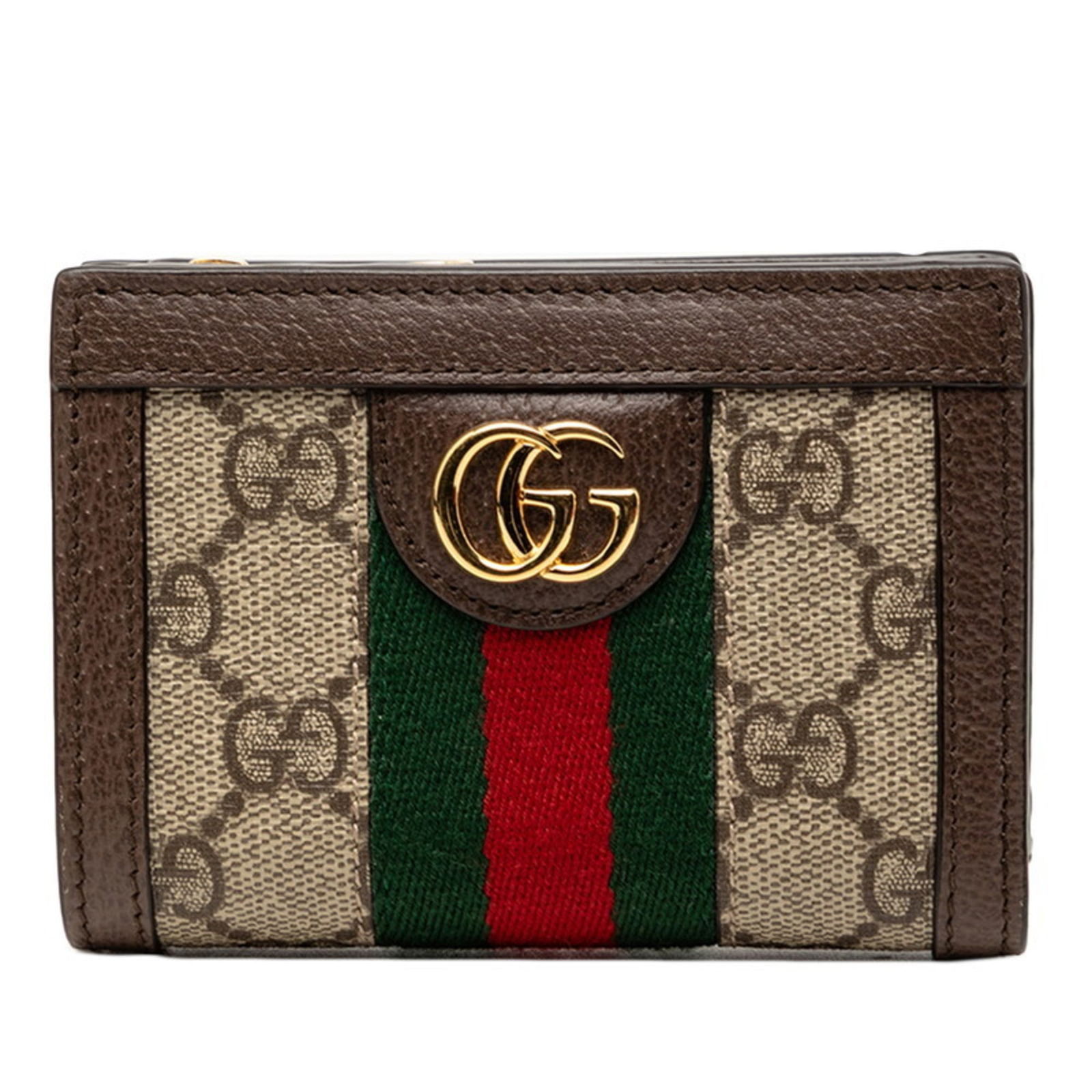 Gucci Bi-Fold Wallet - PVC & Leather: Gucci Bi-Fold Wallet - PVC & Leather A stylish and functional Gucci bi-fold wallet, crafted from high-quality PVC and rich leather, boasts a classic design that exudes sophistication. With its
