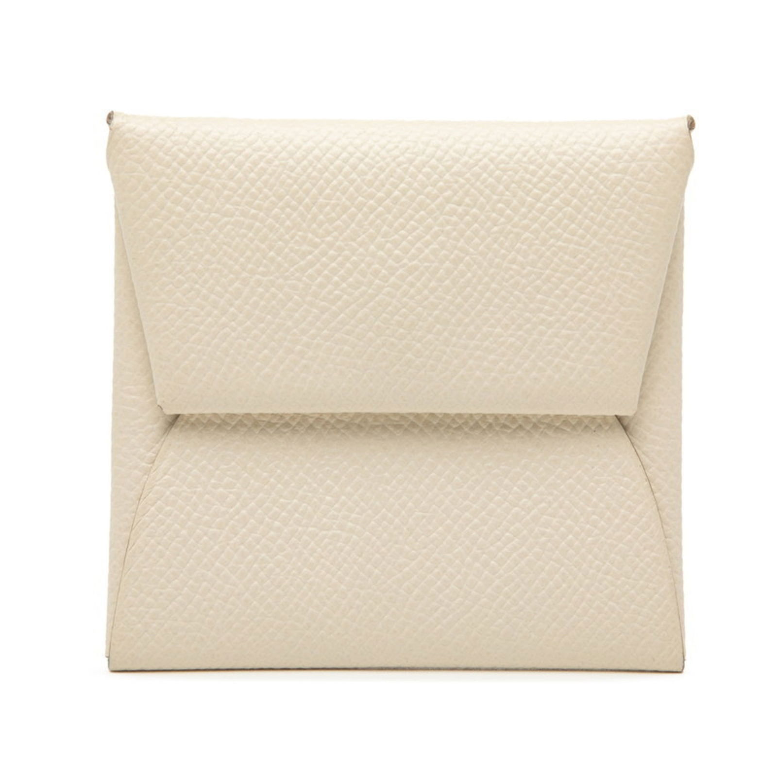 Hermes Coin Purse/ Case Epsom Leather: Hermes Coin Purse/ Case Epsom Leather A beautiful, pre-owned Hermes Epsom Leather Coin Purse in exquisite beige color, crafted from high-quality Epsom leather that exudes luxury and sophistication.