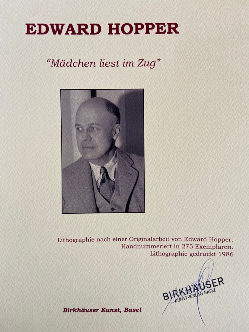 Numbered Limited - Edward Hopper Lithograph - 7