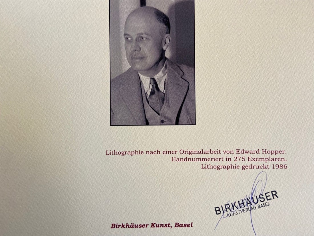 Numbered Limited - Edward Hopper Lithograph - 9