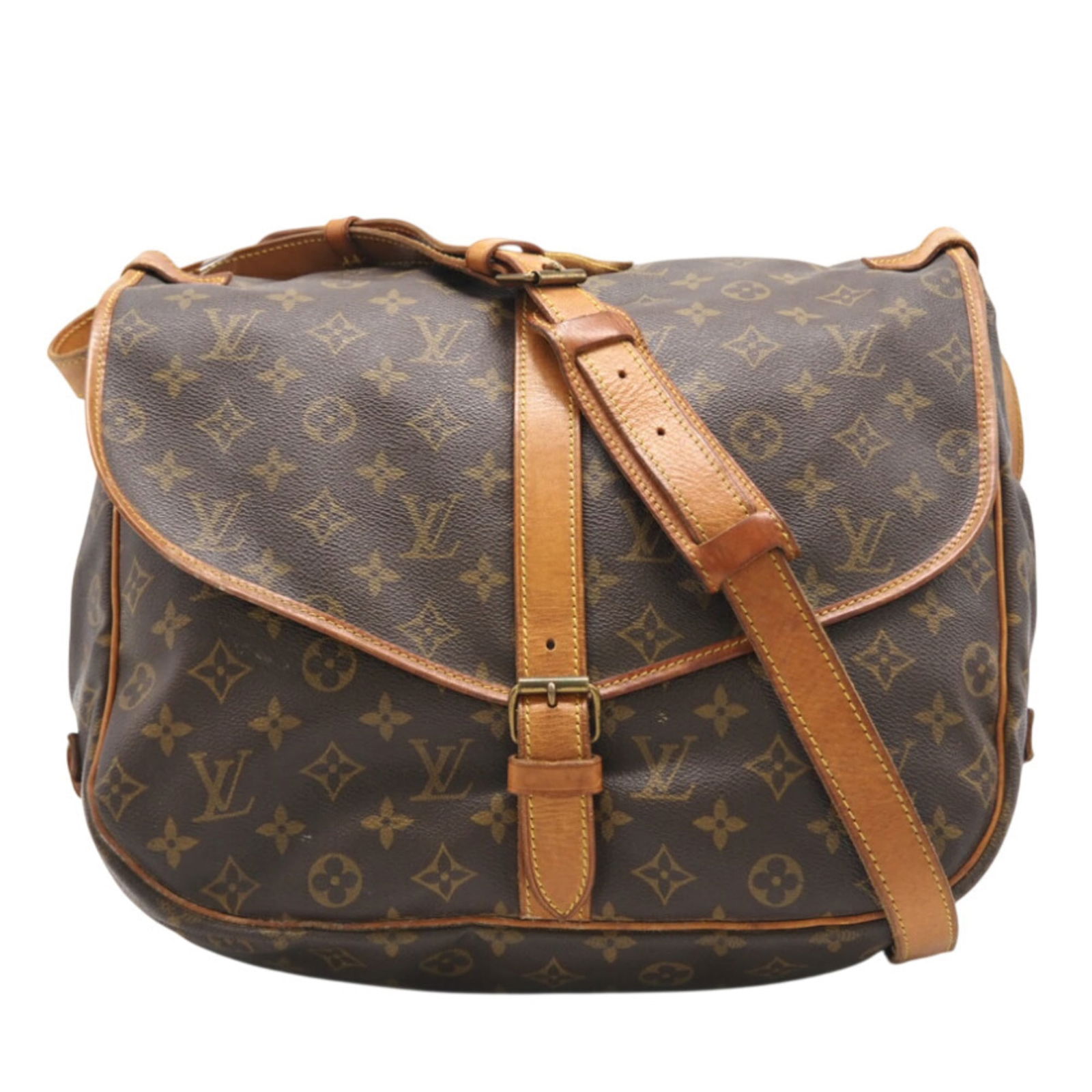 Louis Vuitton Monogram Shoulder Bag: Louis Vuitton Monogram Shoulder Bag A timeless piece of luxury, this Louis Vuitton Monogram Shoulder Bag boasts the iconic brand's signature monogram pattern in rich brown hues. With its spacious